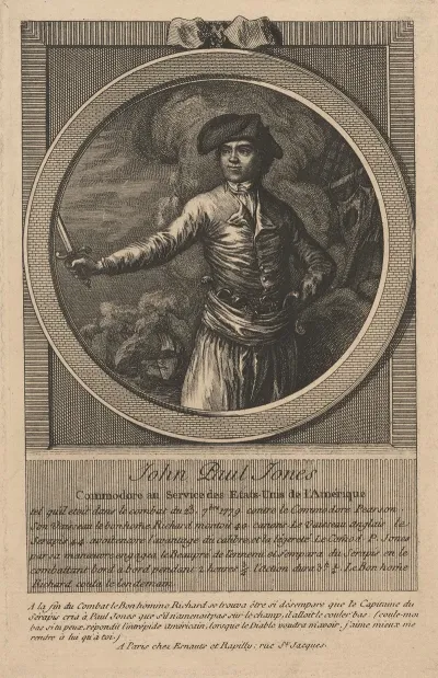 John Paul Jones Commodore In The Service Of The United States Of America