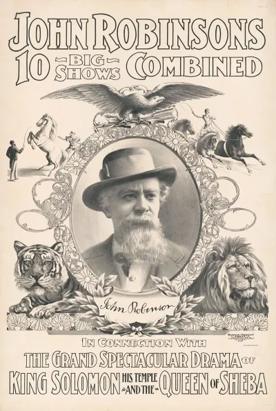 John Robinsons 10 Big Shows Combined King Solomon And The Queen Of Sheba