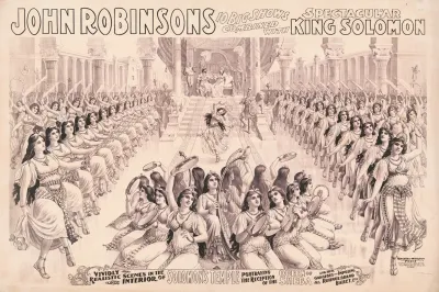 John Robinsons 10 Big Shows Combined With Spectacular King Solomon