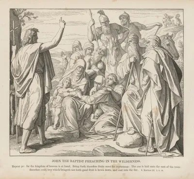 John The Baptist Preaching In The Wilderness
