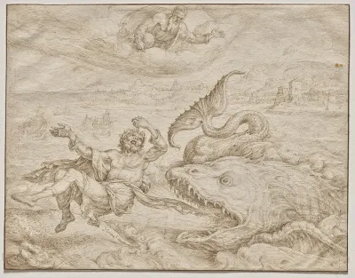Jonah Cast Out By The Whale Onto The Shore Of Nineveh