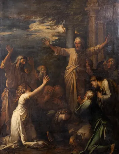 Jonah Preaching To The People Of Niniveh