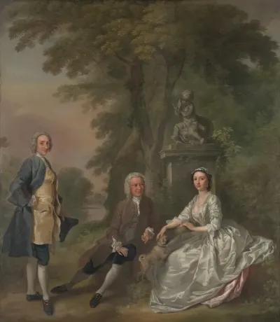 Jonathan Tyers With His Daughter Elizabeth And Her Husband John Wood