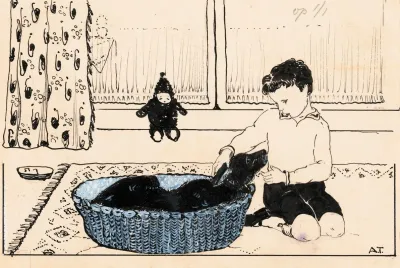 Jongen Aait Een Hond