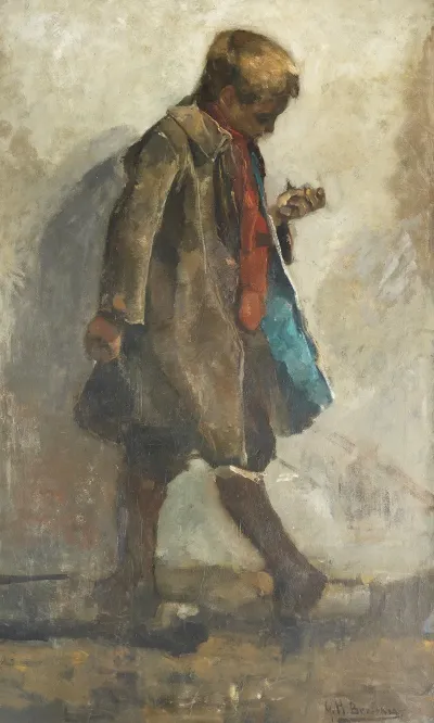 Jongetje Met Vogel