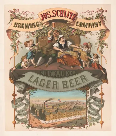 Jos Schlitz Brewing Company Milwaukee Lager Beer 2