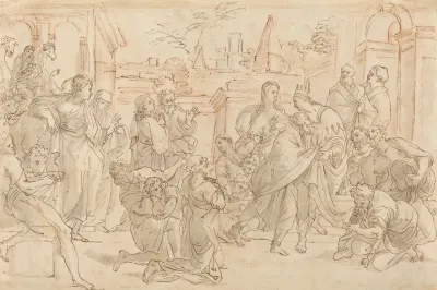Joseph And His Brother In Egypt Verso