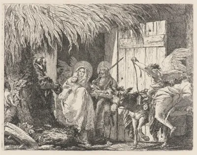 Joseph And Mary Prepare To Leave