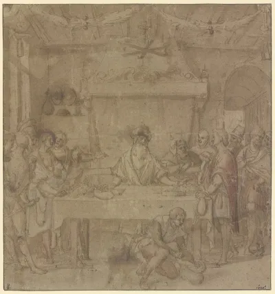 Joseph Fordert Den Silbernen Becher Zuruck