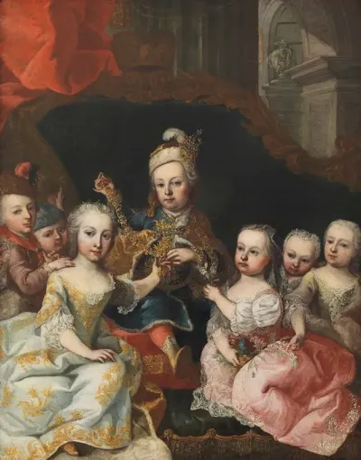 Joseph Ii Als Kronprinz Mit Sechs Geschwistern