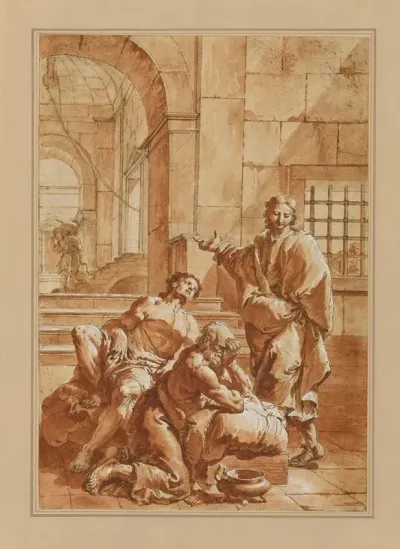 Joseph Interpreting The Dreams Of His Fellow Prisoners