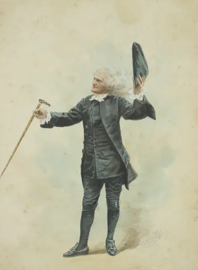 Joseph Jefferson As Dr Pangloss In The Play Heir At Law
