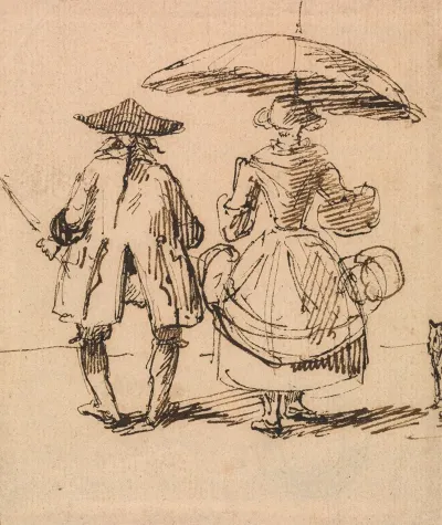 Joseph Nollekens R A And Mrs Nollekens The Pair Of Compasses And The Pair Of Callipers Side By Side