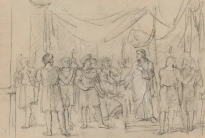 Joseph Viceroy Of Egypt In Front Of His Father And Brothers