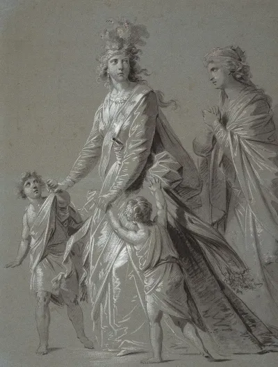Josepha Hortensia Fuger Mit Ihren Kindern Als Medea