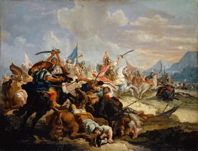 Joshua Lets The Sun Stand Still In The Battle Of The Amorites