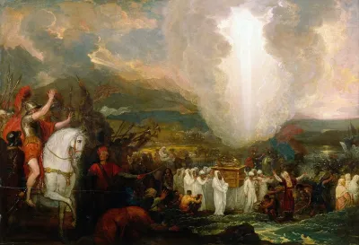 Joshua Passing The River Jordan With The Ark Of The Covenant