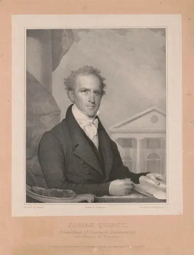 Josiah Quincy President Of Harvard University Late Mayor Of Boston