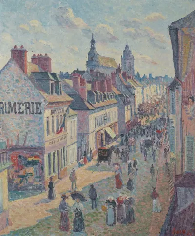 Jour De Marche A Gisors Rue Cappeville