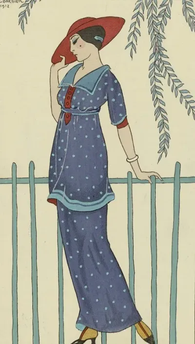 Journal Des Dames Et Des Modes 1912 Costumes Parisiens No 15 Tobe De Plag