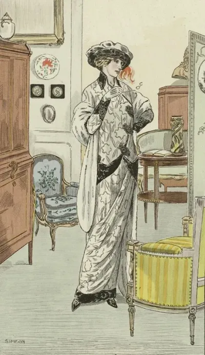 Journal Des Dames Et Des Modes Costumes Parisiens 1912 No 28 Tailleur De Velours