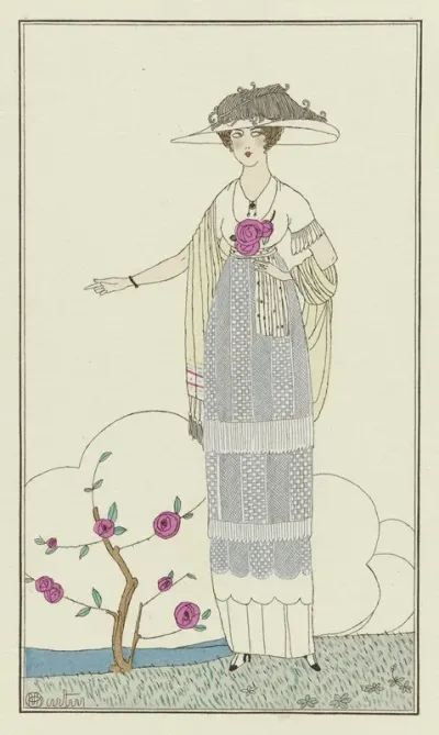Journal Des Dames Et Des Modes Costumes Parisiens 1912 No 5 Robe En Linon