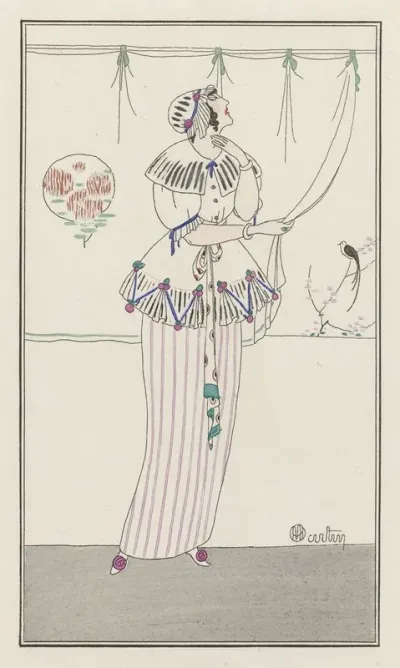 Journal Des Dames Et Des Modes Costumes Parisiens 1913 No 45 Deshabille Du Matin
