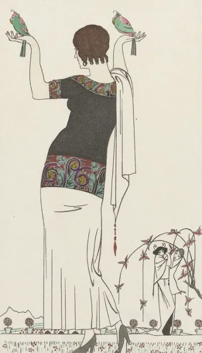 Journal Des Dames Et Des Modes Costumes Parisiens 1913 No 65 Robe Dinterieur