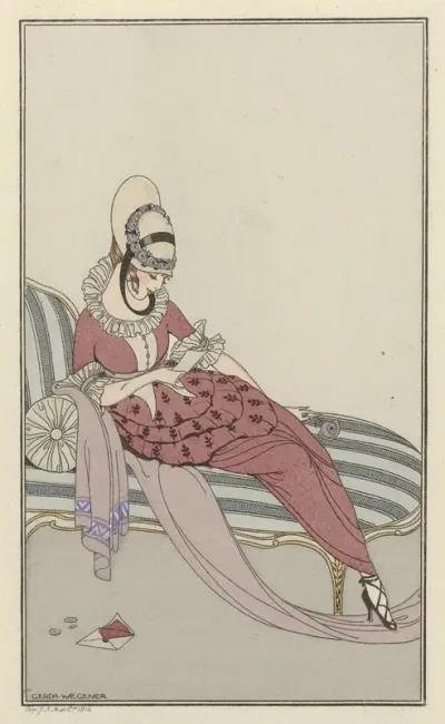 Journal Des Dames Et Des Modes Costumes Parisiens 1914 No 162 Robe De Gabardin