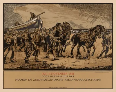 Jubileumprent Van De Noord En Zuid Hollandsche Redding Maatschappij