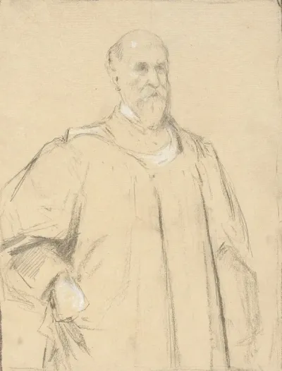 Judge Wayland Study For A Painting At Yale