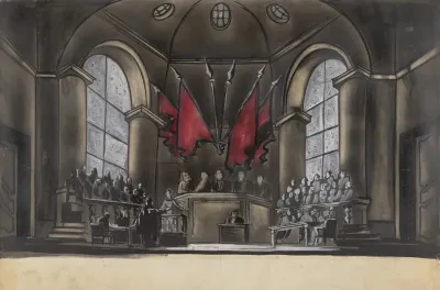 Judgment Day Courtroom Scene