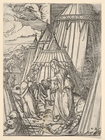 Judith And Her Maid Putting The Head Of Holofernes Into A Bag