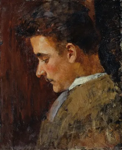 Jugendbildnis Rudolf Steindl Schwager Des Kunstlers