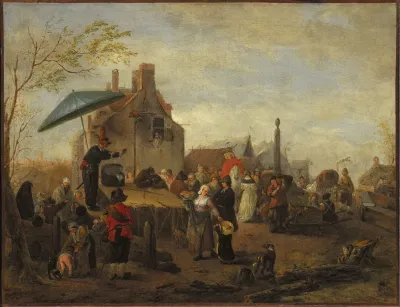 Juggers At A Market