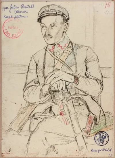 Julian Herschthal Ps Borek Podporucznik Piechoty Legionow Polskich