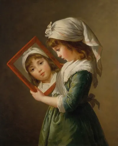 Julie Le Brun Looking In A Mirror