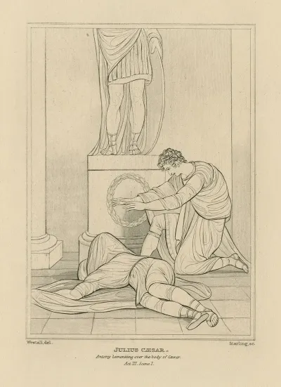 Julius Caesar Antony Lamenting Over The Body Of Caesar Act Iii Scene I