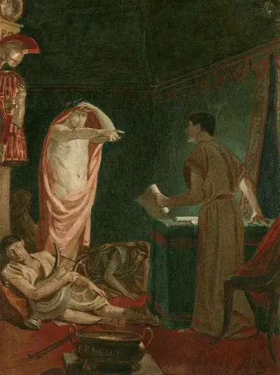 Julius Caesar Iv 3 The Ghost Of Caesar With Brutus