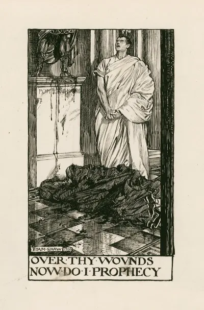 Julius Caesar Over Thy Wounds Now Do I Prophecy Act Iv Scene Ii