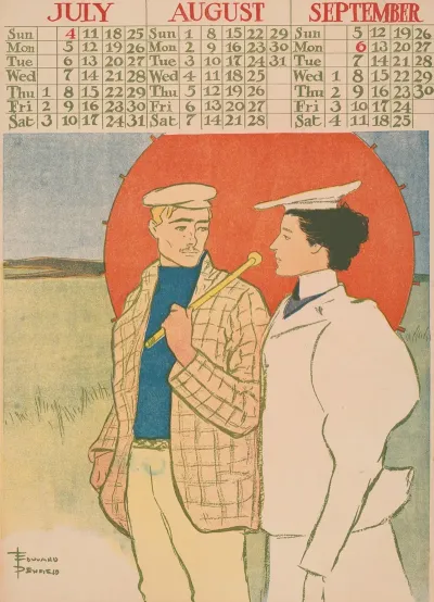 July August September 1897 Calendar