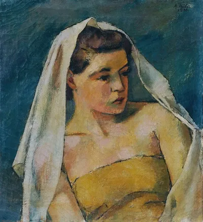 Junge Frau Mit Schleier
