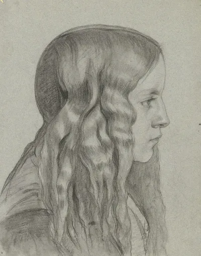 Junges Madchen Mit Langem Haar