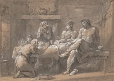 Jupiter And Mercury In The House Of Baucis And Philemon