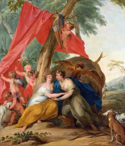 Jupiter Disguised As Diana Seducing The Nymph Callisto