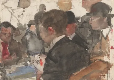 Kaartende Mannen In Een Cafe