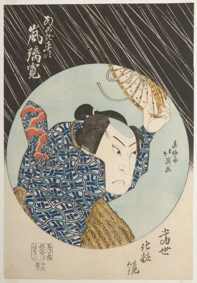 Kabuki Actor Arashi Rikan Ii As Akogi Heiji