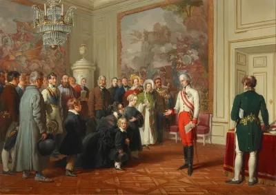 Kaiser Franz I Erteilt Allgemeine Audienz