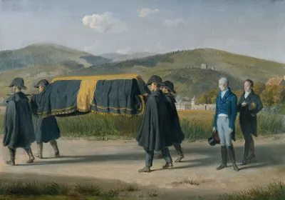Kaiser Franz I Von Osterreich Folgt Dem Sarg Eines Armen