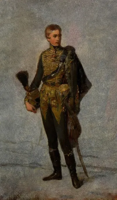 Kaiser Franz Joseph I Als Jungling In Husarenuniform